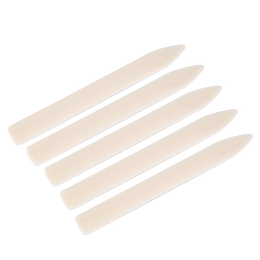 Bone Folder Tool - 5 stuks plastic materiaal botvormig vouwgereedschap,
