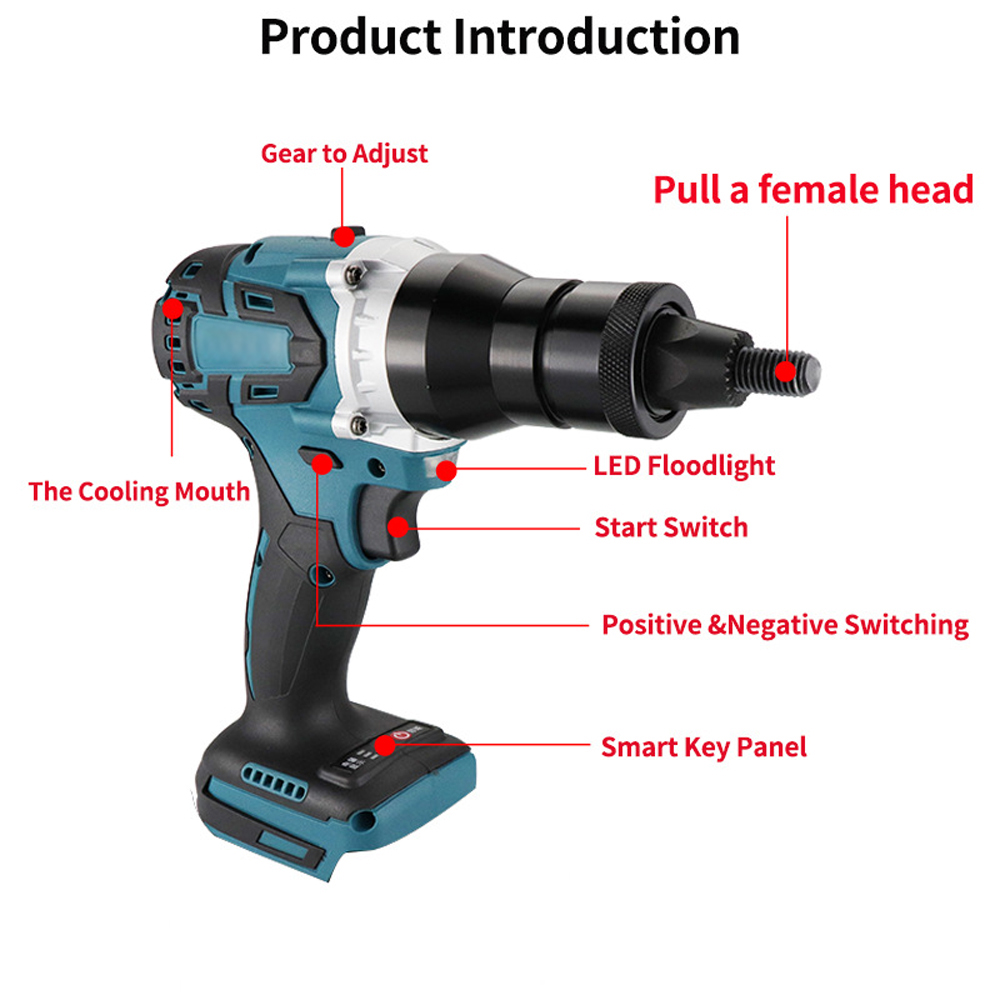 Elektrisch Klinkpistool Borste - Rivet Setter Tool recensie en prijs