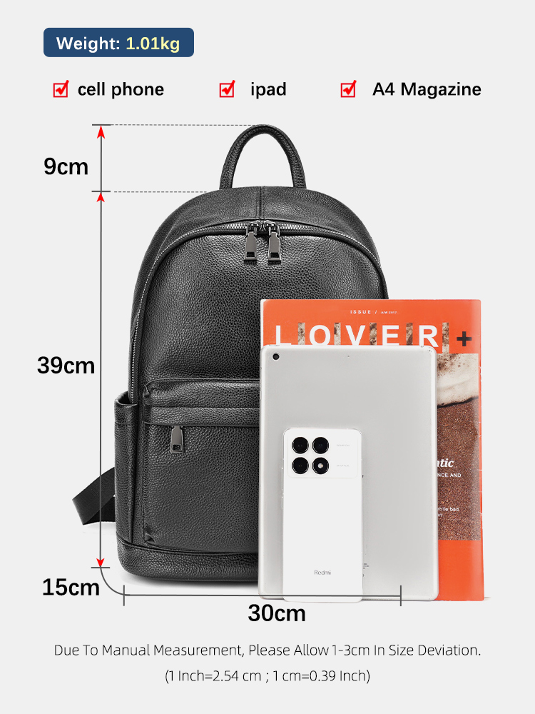 Zency Heren Rugzak Koeienleer  - Leather Work Rucksack Mens recensie en prijs